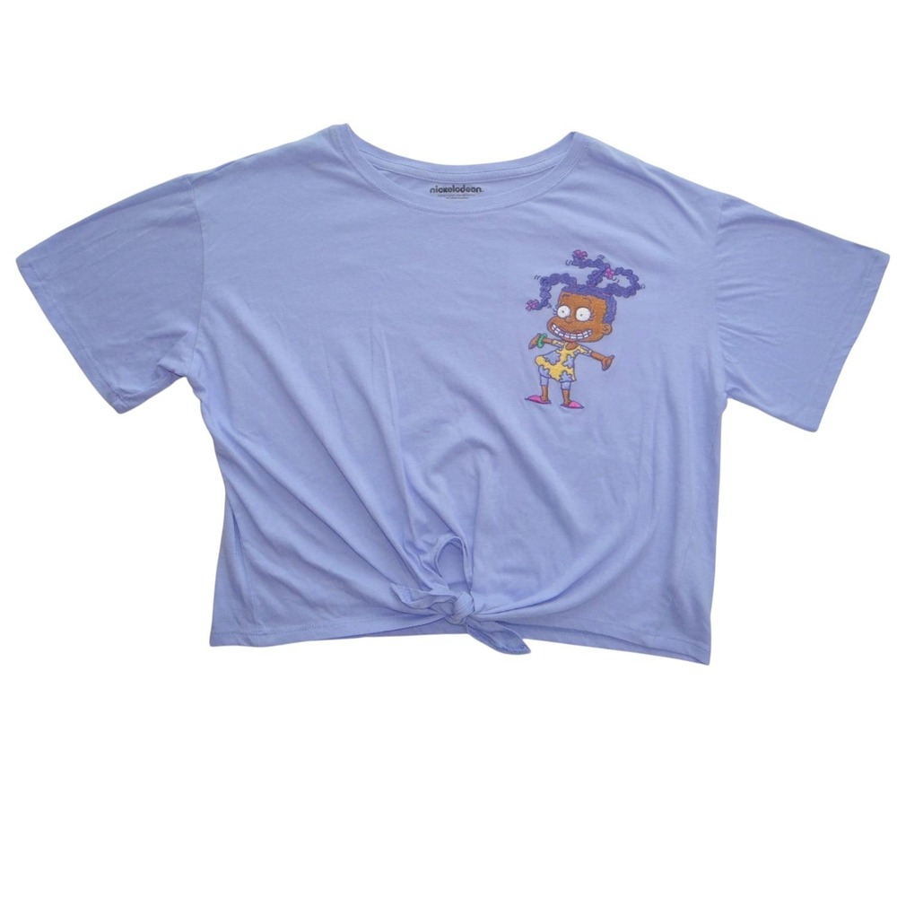 Nickelodeon Cropped Tee with Character Embroidery